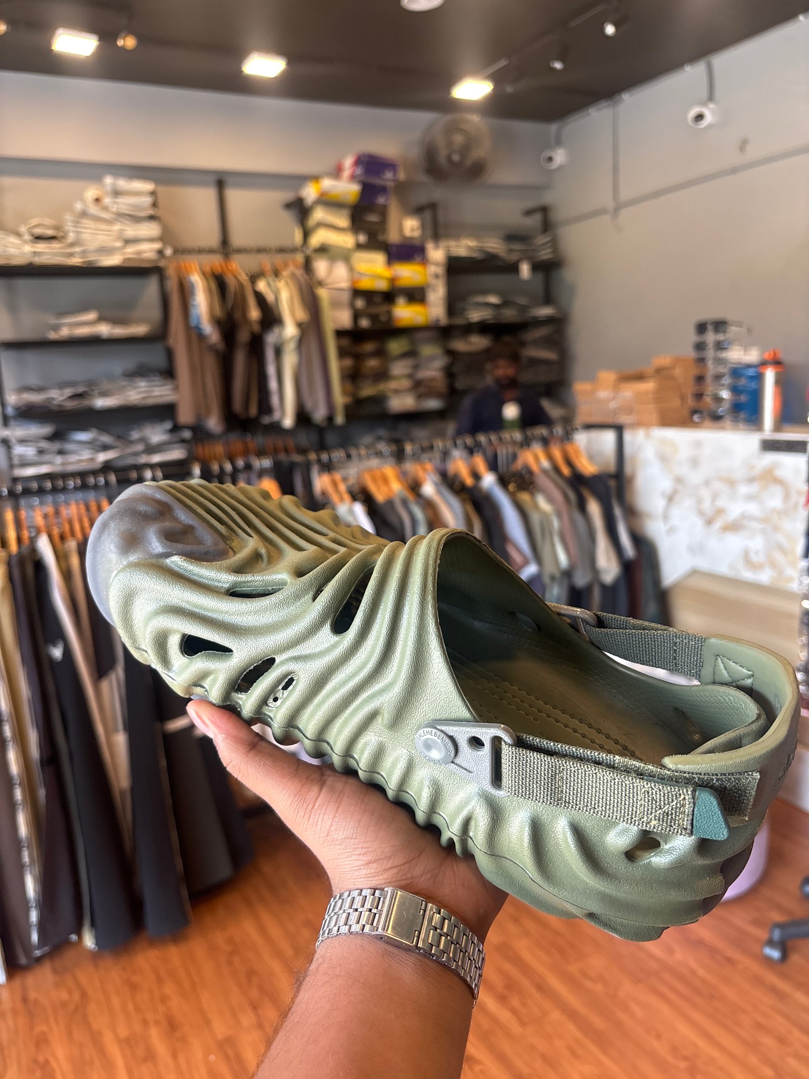 Olive Green Soft Comfortable Stylish Clog Sandal for Men