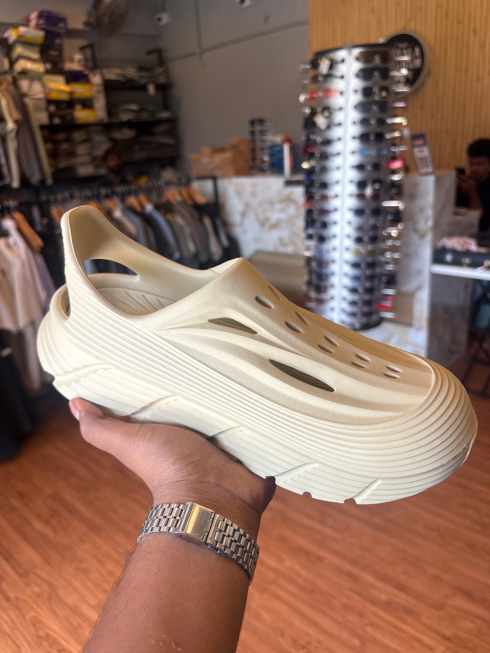 Beige Crocs Clog for Men - Comfortable and Stylish Footwear