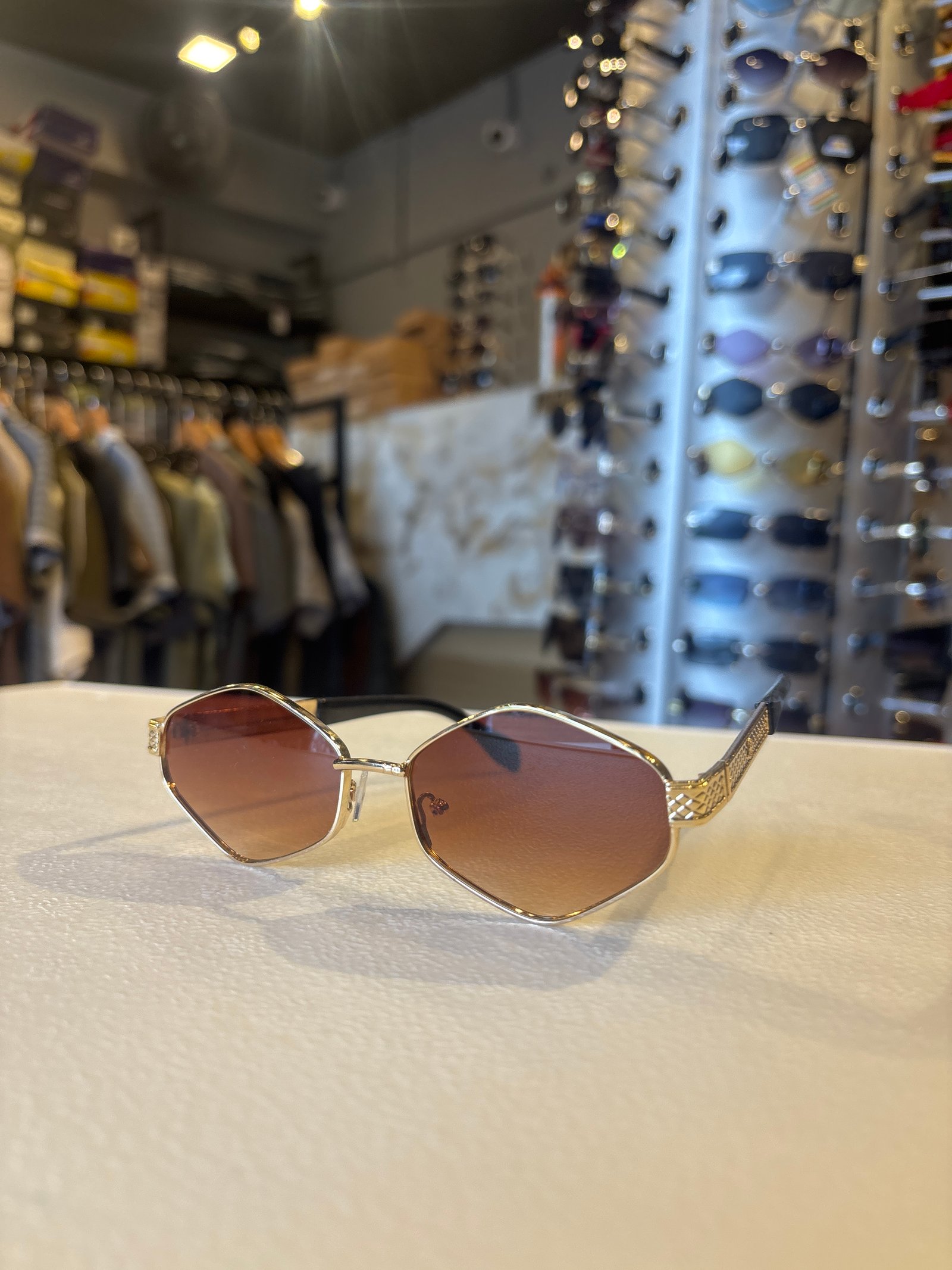 Brown Lens Aviator Sunglasses for Men