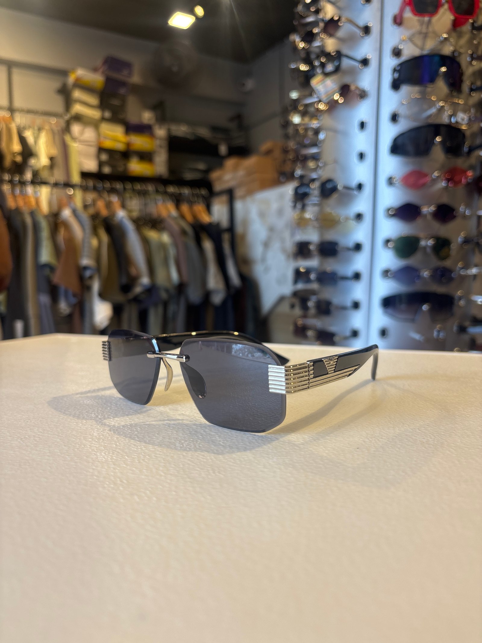 Aviator Sunglasses for Men with Dark Grey Lenses