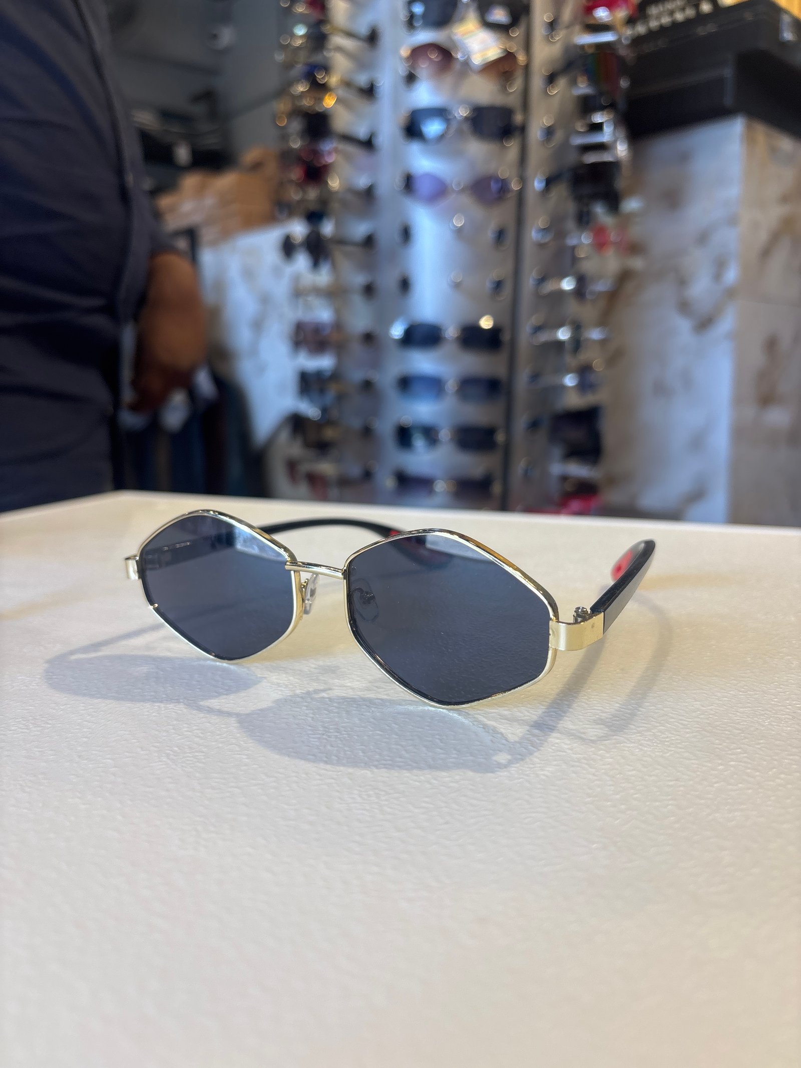 Silver Aviator Sunglasses with Dark Lenses