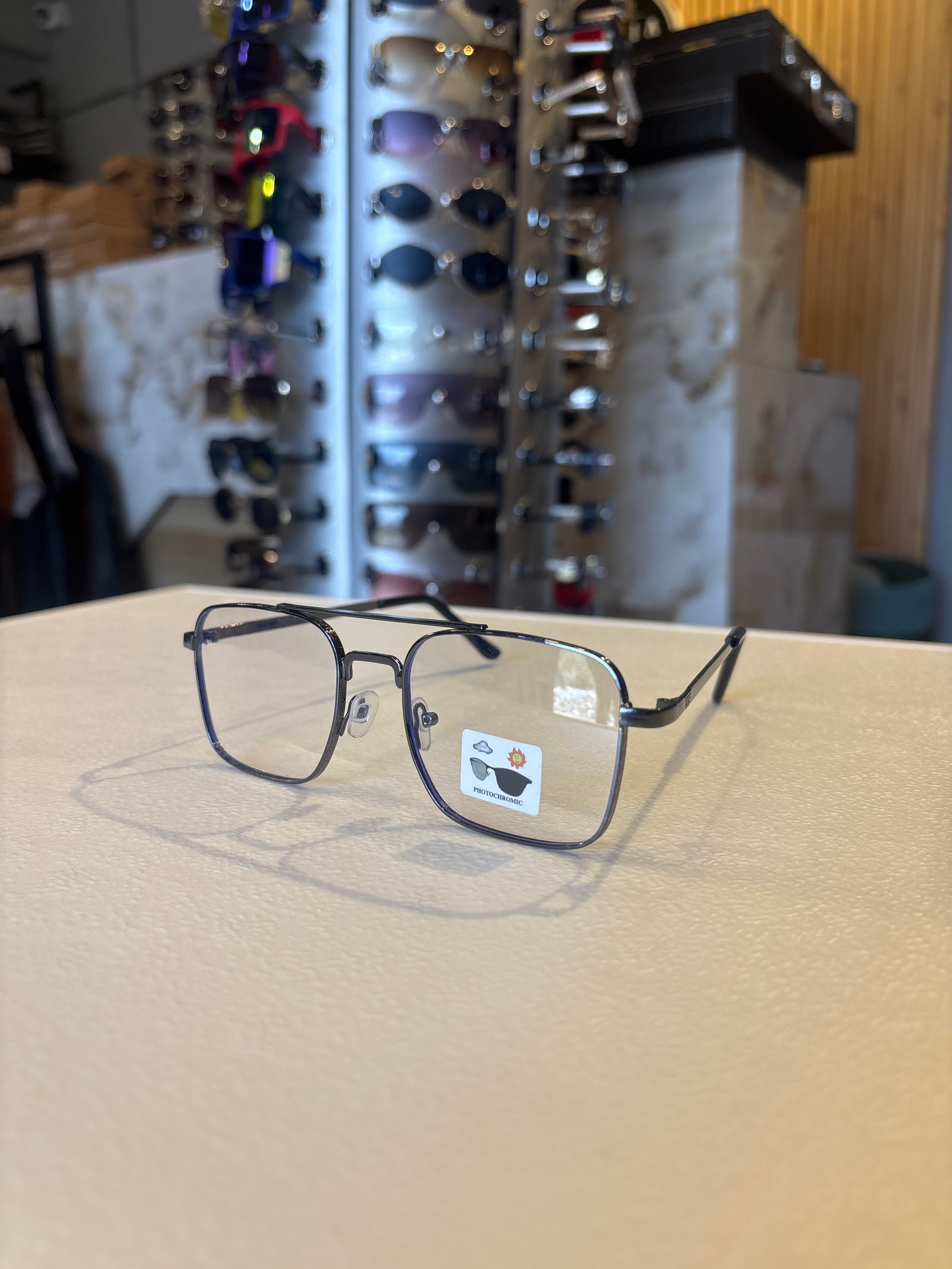 Photochromic Square Shaped Eyeglasses for Men