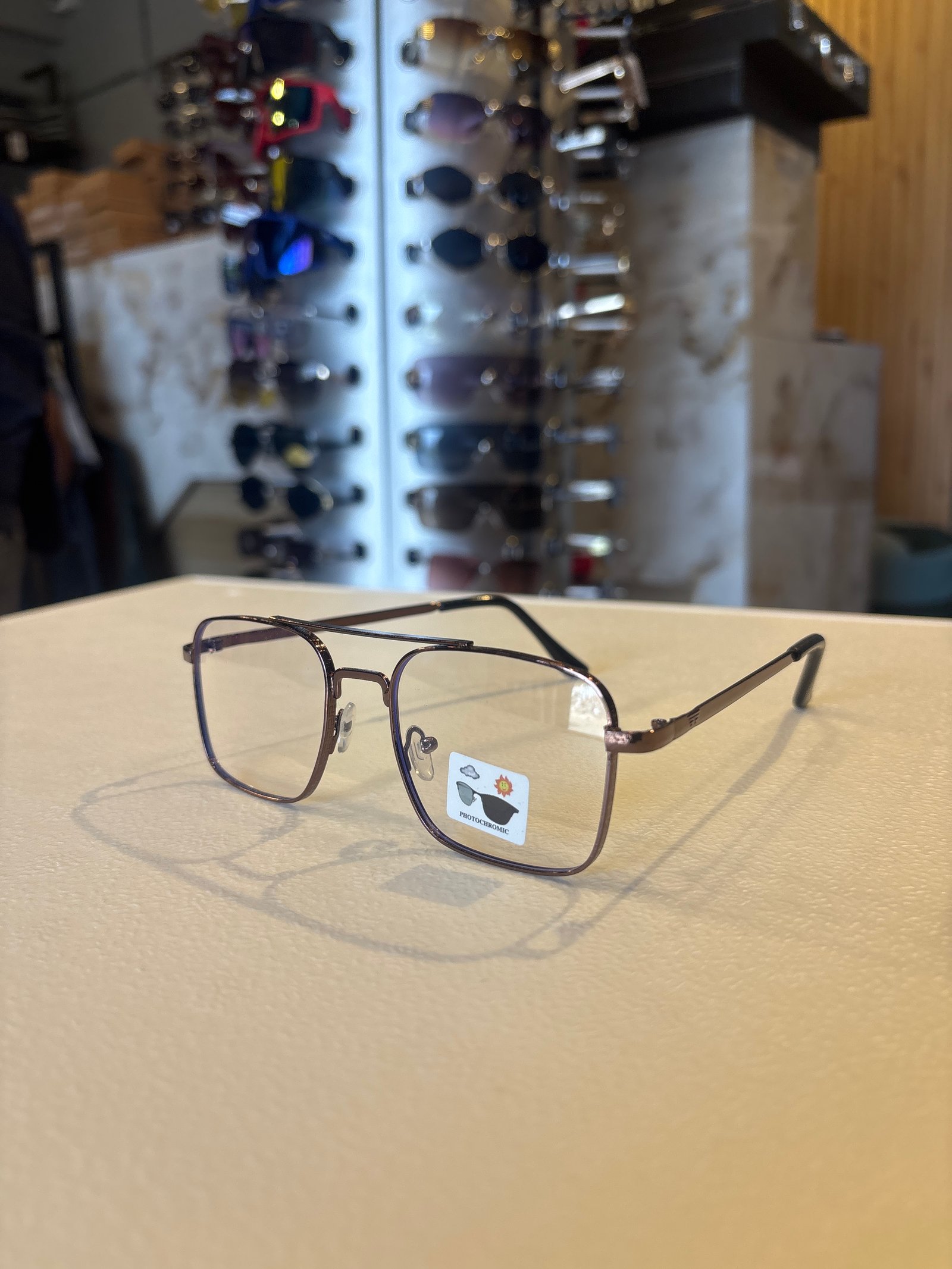 Photochromic Square Shaped Eyeglasses for Men