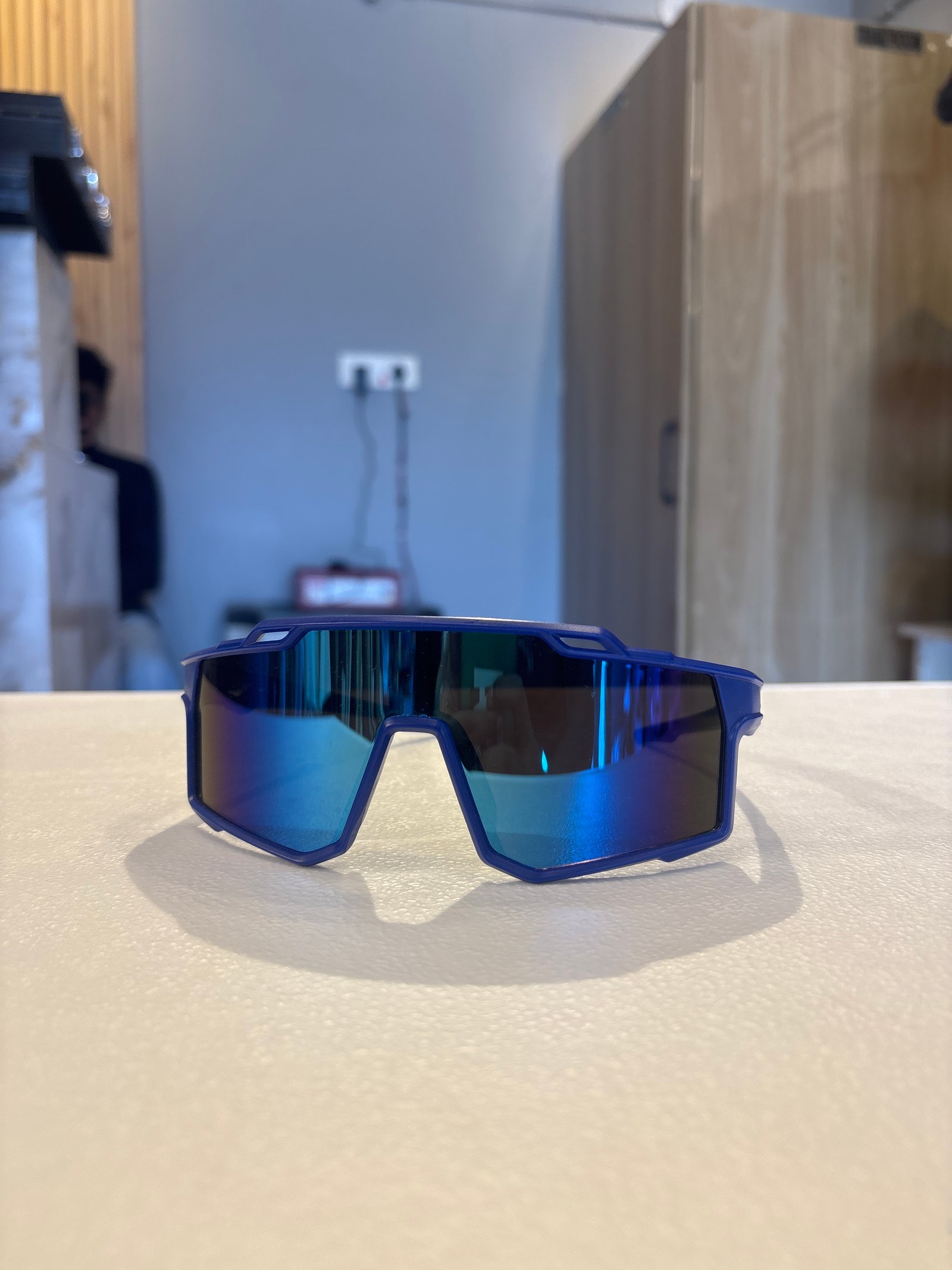 Blue Gradient Sports Sunglasses for Men
